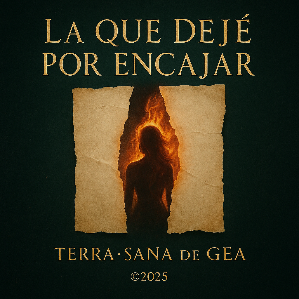 Portada oficial de la carta sonora La Que Dejé Por Encajar – Yo También Fui Drama Imagen conceptual sobre autoabandono y liberación